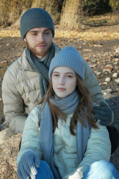 Перчатки Bernard, серый меланж Перчатки Bernard, серый меланж