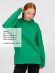 Худи оверсайз унисекс Tolla, зеленое