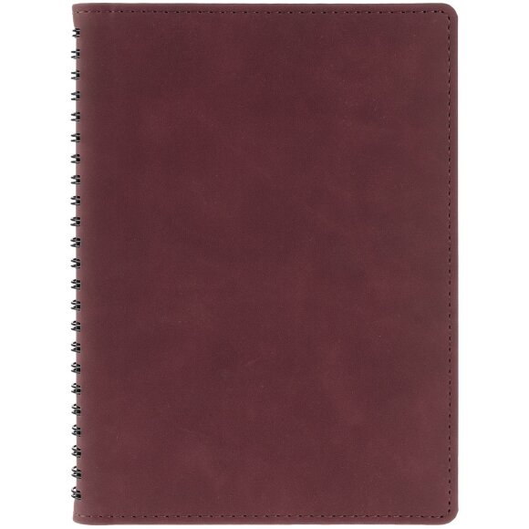 Ежедневник Spring Urban на заказ, недатированный, бордовый