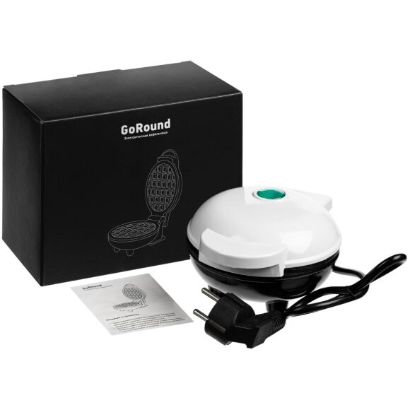 Электрическая вафельница GoRound, белая Электрическая вафельница GoRound, белая