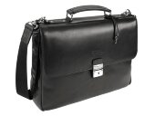 Портфель BUGATTI Romano 15'', чёрный, натуральная воловья кожа, 40х12х30 см Портфель BUGATTI Romano 15'', чёрный, натуральная воловья кожа, 40х12х30 см