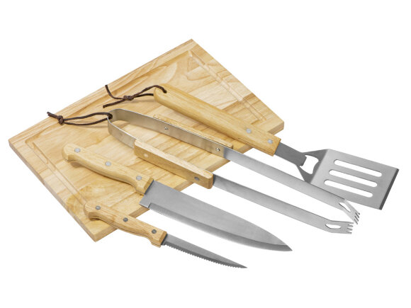 Набор для барбекю Terra из 6 предметов, с разделочной доской Набор для барбекю Terra из 6 предметов, с разделочной доской