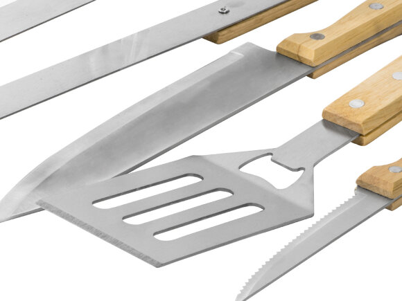 Набор для барбекю Terra из 6 предметов, с разделочной доской Набор для барбекю Terra из 6 предметов, с разделочной доской