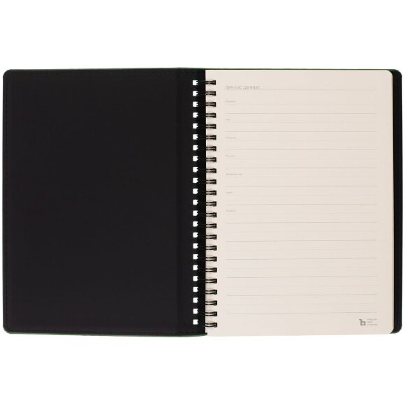 Ежедневник Spring Urban на заказ, недатированный, зеленый