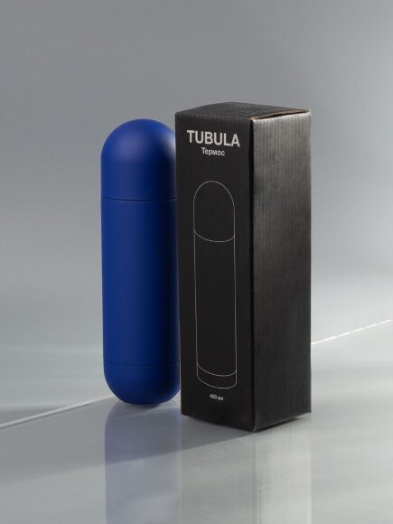 Термос Tubula Soft Touch, синий