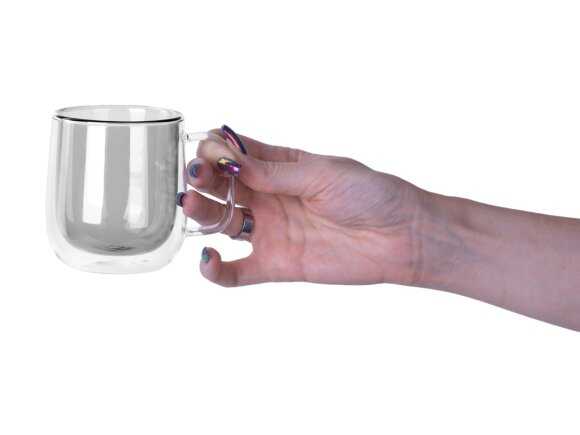 Цветная кружка Ubud с двойными стенками, черный