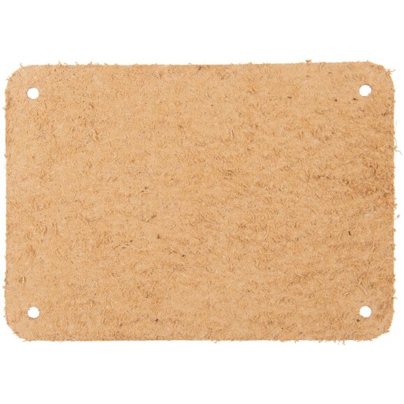 Лейбл кожаный Beta, XL, бежевый