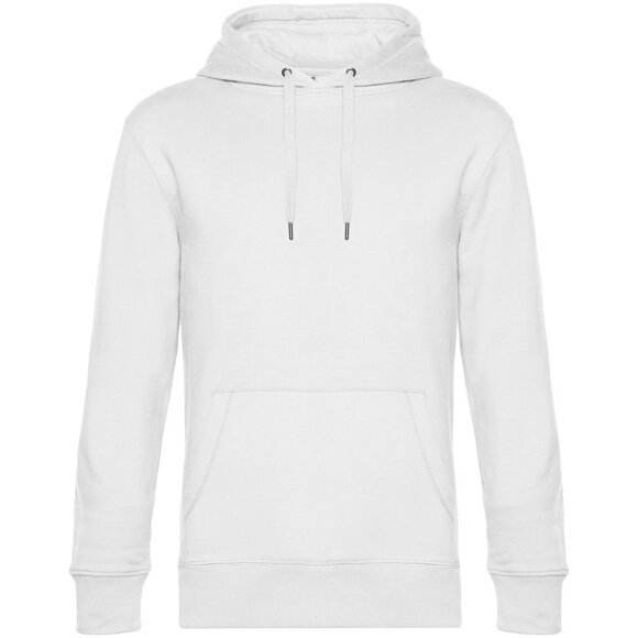 Толстовка с капюшоном унисекс King, белая Толстовка с капюшоном унисекс King, белая