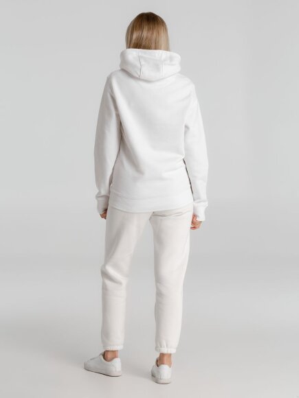 Толстовка с капюшоном унисекс King, белая Толстовка с капюшоном унисекс King, белая