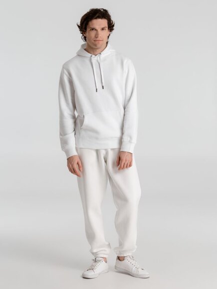 Толстовка с капюшоном унисекс King, белая Толстовка с капюшоном унисекс King, белая