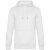 Толстовка с капюшоном унисекс King, белая