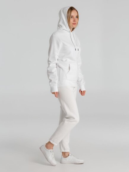 Толстовка с капюшоном унисекс King, белая Толстовка с капюшоном унисекс King, белая