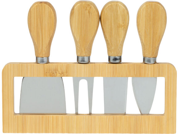Набор для сыра из бамбука со съемной подставкой Camembert
