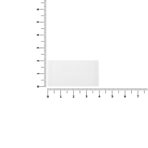 Лейбл из ПВХ Dzeta, XS, прозрачный