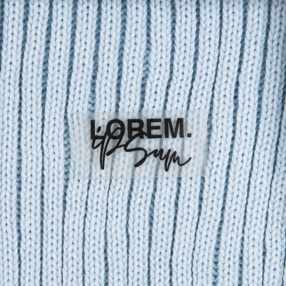 Лейбл из ПВХ Dzeta, XS, прозрачный