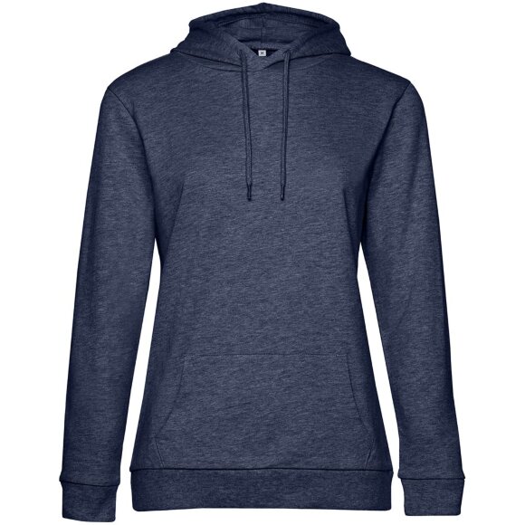 Толстовка с капюшоном женская Hoodie, синий меланж Толстовка с капюшоном женская Hoodie, синий меланж