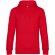 Толстовка с капюшоном унисекс King, красная