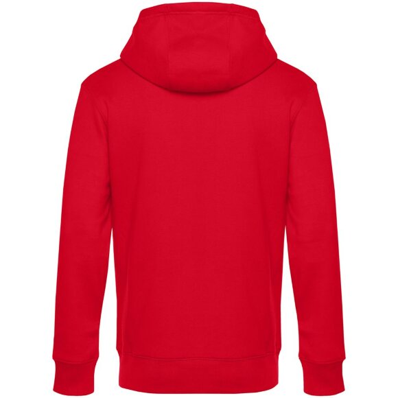 Толстовка с капюшоном унисекс King, красная
