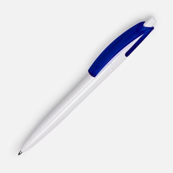 Ручка шариковая Bento, белая с синим Ручка шариковая Bento, белая с синим