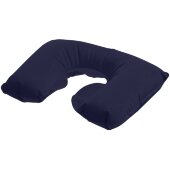 Надувная подушка под шею в чехле Sleep, темно-синяя Надувная подушка под шею в чехле Sleep, темно-синяя