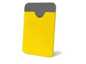 Чехол-картхолдер Favor на клеевой основе на телефон для пластиковых карт и и карт доступа, желтый