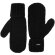 Варежки Brugge, черные