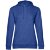 Толстовка с капюшоном женская Hoodie, ярко-синий меланж