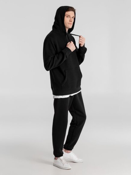 Толстовка с капюшоном унисекс King, черная Толстовка с капюшоном унисекс King, черная