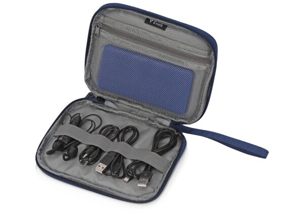 Органайзер для проводов и электроники Keep Organized M, темно-синий Органайзер для проводов и электроники Keep Organized M, темно-синий