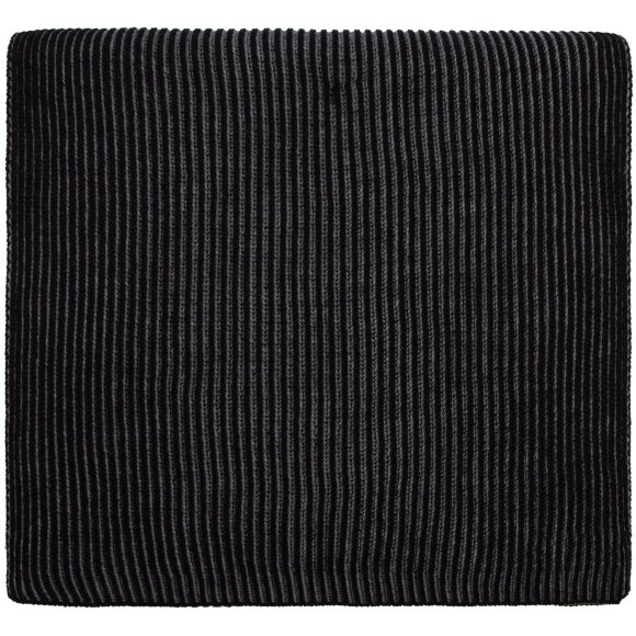 Шарф Nobilis, черный с серым меланжем