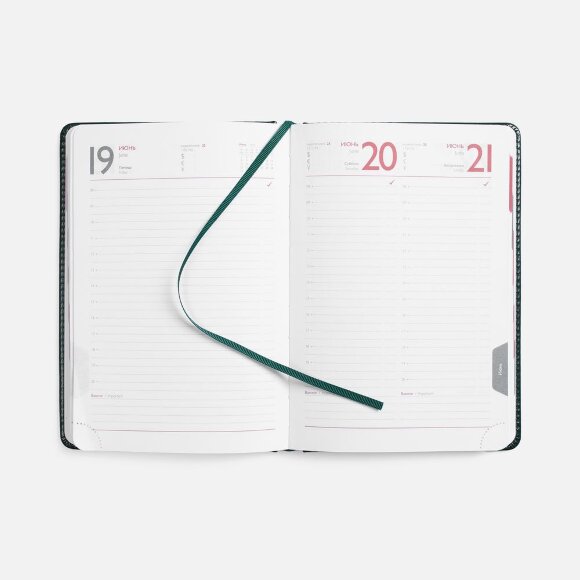 Ежедневник Faro, датированный, темно-зеленый Ежедневник Faro, датированный, темно-зеленый