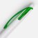 Ручка шариковая Bento, белая с зеленым