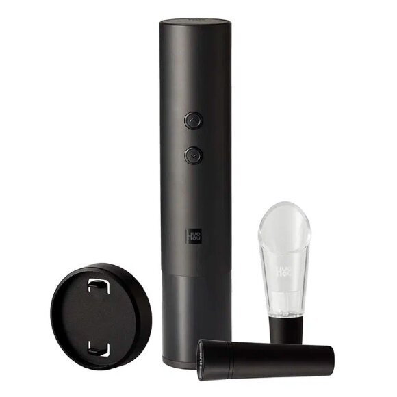 Винный набор HuoHou Electric Wine Bottle Opener 4 in 1, черный Винный набор HuoHou Electric Wine Bottle Opener 4 in 1, черный
