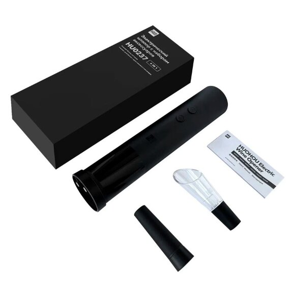 Винный набор HuoHou Electric Wine Bottle Opener 4 in 1, черный Винный набор HuoHou Electric Wine Bottle Opener 4 in 1, черный