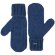 Варежки Brugge, синий меланж