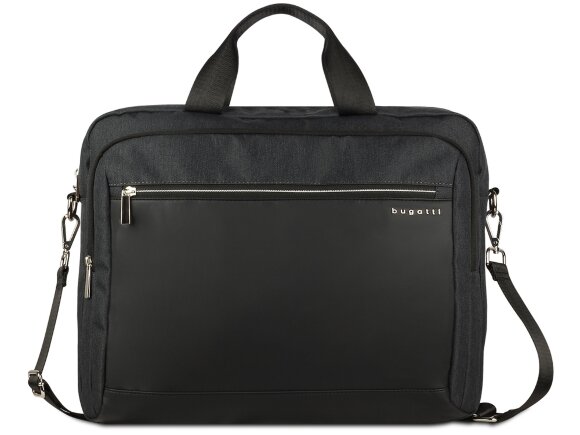 Портфель мужской BUGATTI Sera, антрацитовый, полиэстер, 40х11х34 см Портфель мужской BUGATTI Sera, антрацитовый, полиэстер, 40х11х34 см