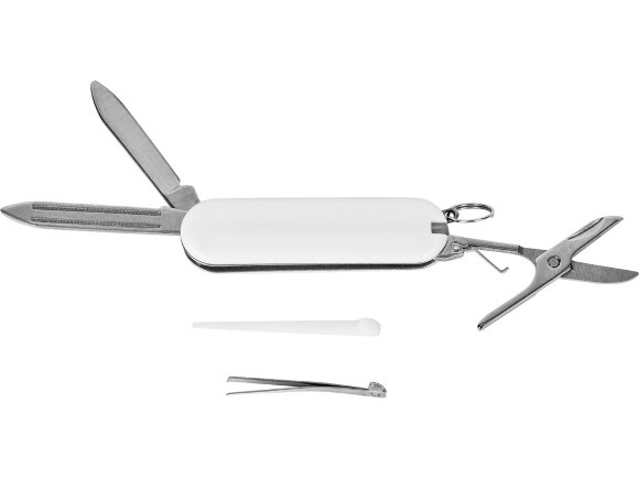 Мультитул-брелок 5-в-1 Pinny, белый Мультитул-брелок 5-в-1 Pinny, белый