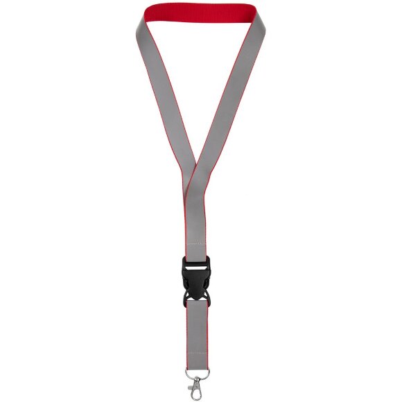 Лента светоотражающая Interlevel, красная с серым Лента светоотражающая Interlevel, красная с серым