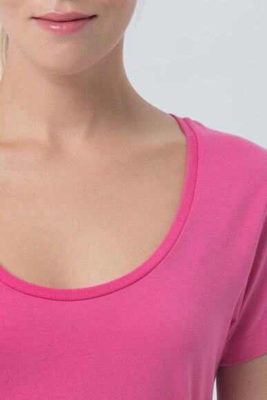Футболка женская Metropolitan, ярко-розовая Футболка женская Metropolitan, ярко-розовая