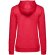 Толстовка с капюшоном женская Hoodie, красный меланж