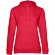 Толстовка с капюшоном женская Hoodie, красный меланж Толстовка с капюшоном женская Hoodie, красный меланж