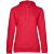 Толстовка с капюшоном женская Hoodie, красный меланж
