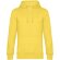 Толстовка с капюшоном унисекс King, желтая