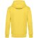 Толстовка с капюшоном унисекс King, желтая