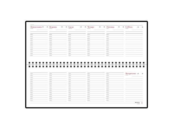 Планинг недатированный Бумвинил, синий