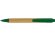 Ручка шариковая Borneo из бамбука, зеленый, черные чернила Ручка шариковая Borneo из бамбука, зеленый, черные чернила