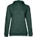 Толстовка с капюшоном женская Hoodie, темно-зеленый меланж