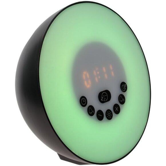 Лампа-колонка dreamTime для пробуждения светом и музыкой, черная Лампа-колонка dreamTime для пробуждения светом и музыкой, черная