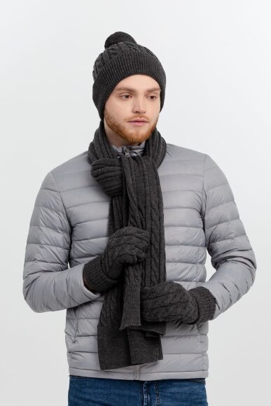 Шапка Heat Trick, темно-серый меланж