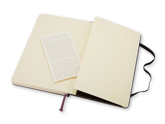 Записная книжка Moleskine Classic (нелинованный) в твердой обложке, Large (13х21см), черный Записная книжка Moleskine Classic (нелинованный) в твердой обложке, Large (13х21см), черный